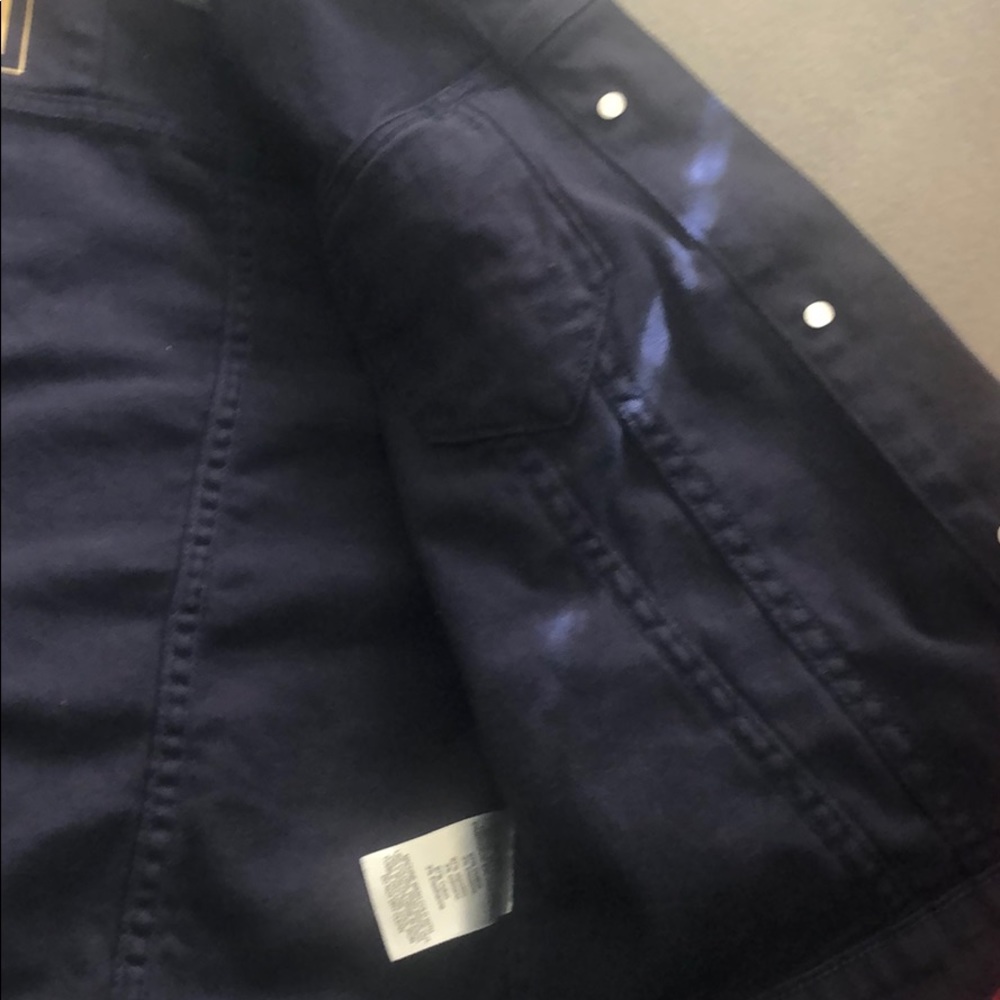 Michael Kors Navy Blue Cropped Jacket-Size Small - Picture 15 of 16